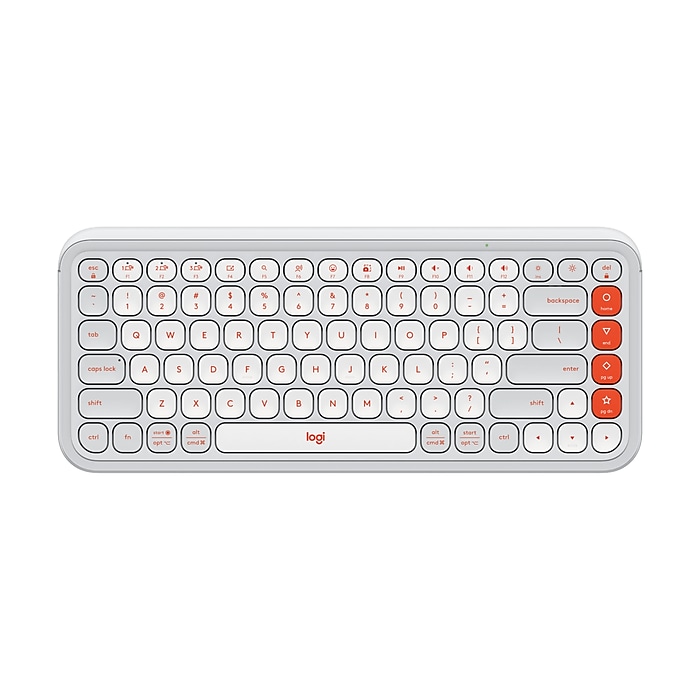 logicool POP ICON KEYS ホワイト/オレンジ POP Icon Keyboard Mouse Combo | Logitech