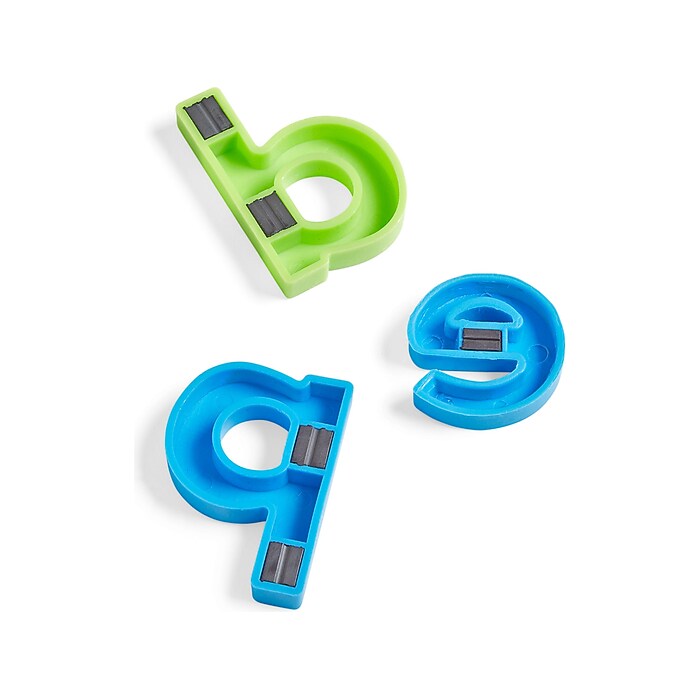 hand2mind Rainbow Lowercase Magnetic Letters, 42/Set, 6 Sets/Pack