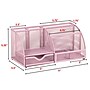 Staples 7-Compartment Metal Mesh Desk Organizer, Dusty Pink (ST63824)~#|#~63408809-18E5-4201-A1269263A1492D06_sc7