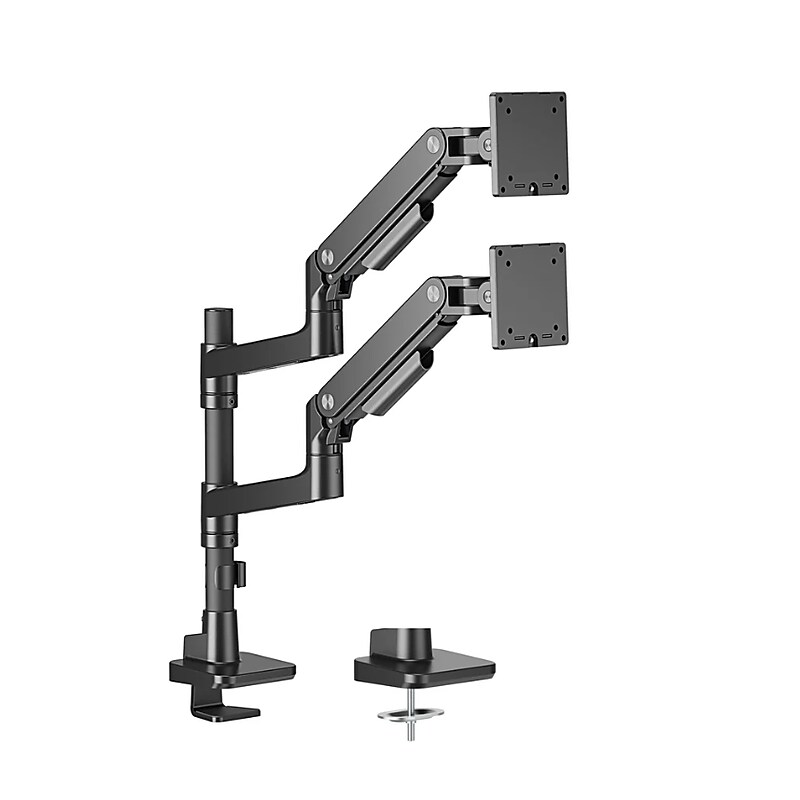 Amer HYDRA Adjustable Dual Arms, Up to 49" Monitor, Black (HYDRA2HDGB) image 1