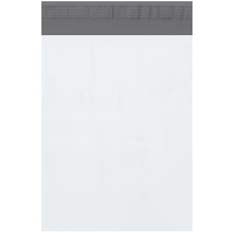 10" x 13" Self-Sealing Poly Mailer, White, 100/Carton (B874100PK) image 1