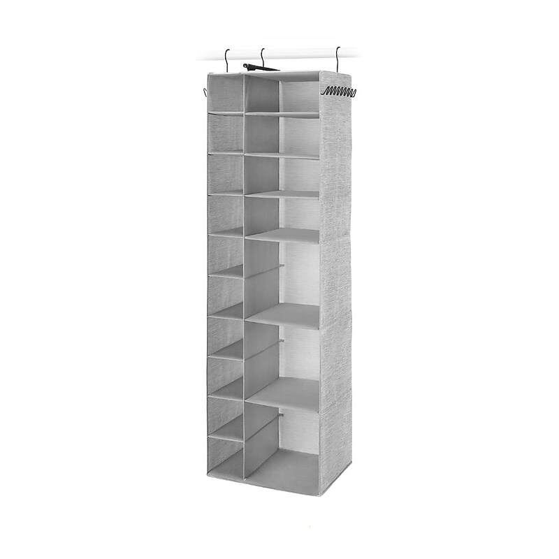 Whitmor Hanging Shoe and Sweater Organizer, Gray (5455-9667) image 1