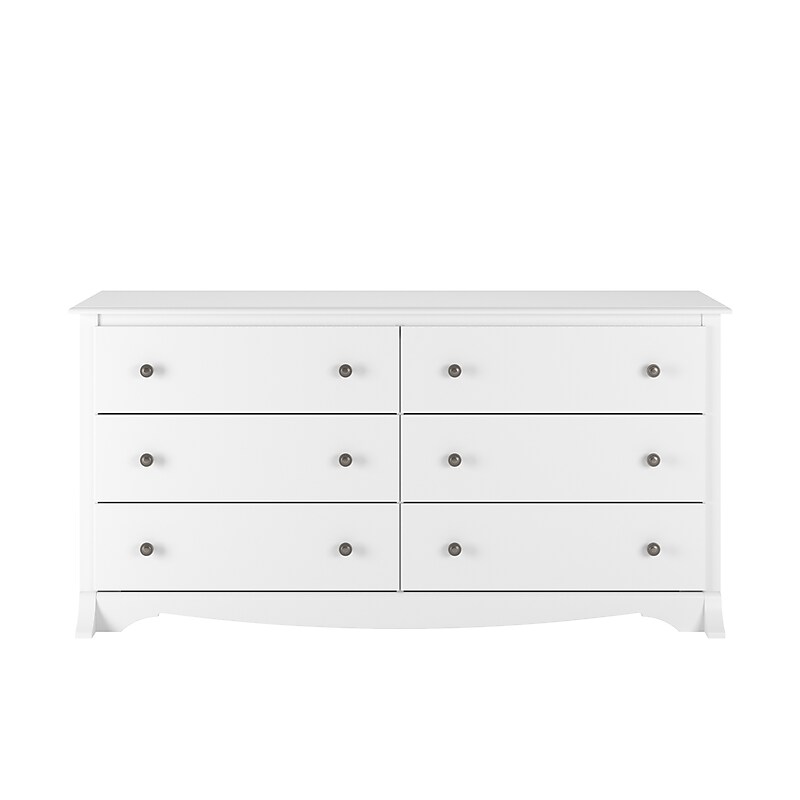 Prepac 29" Monterey 6 Drawer Dresser, White (WDC-6330-K) image 1