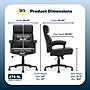 Serta Comfort Ergonomic Bonded Leather Swivel Executive Chair, Black (CHR10130A)~#|#~634632D4-5E17-420F-993049AF70442F20_sc7