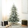 Nearly Natural 6' Pre-Lit Artificial Fraser Fir Flocked Christmas Tree with Instant Connect Technology (T4789)~#|#~634B786D-1153-4443-86FB9F339498E9D1_sc7