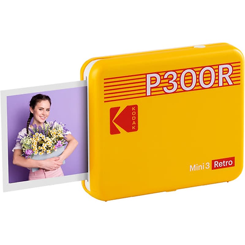 Kodak Mini 3 Retro Borderless Printer, Instant Photo (P300RY) image 1