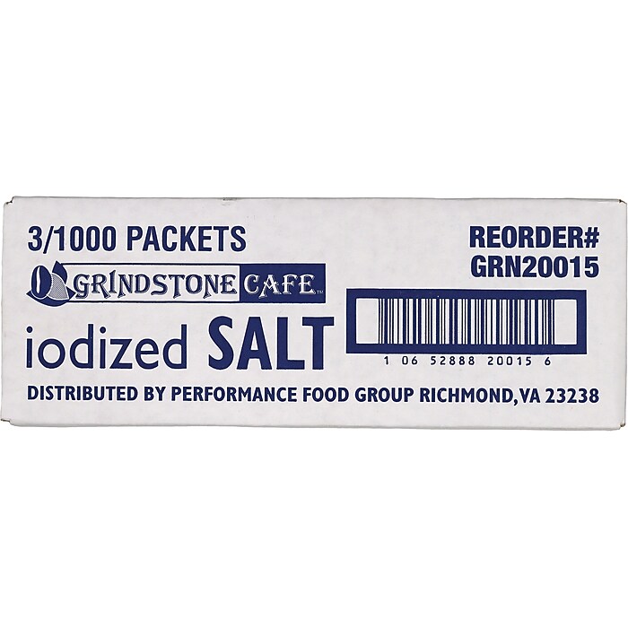 【25％OFF】 Sugar Foods Grindstone Iodized Salt, 26.24 oz., 3000/Carton ニンテンドー3DS/2DS