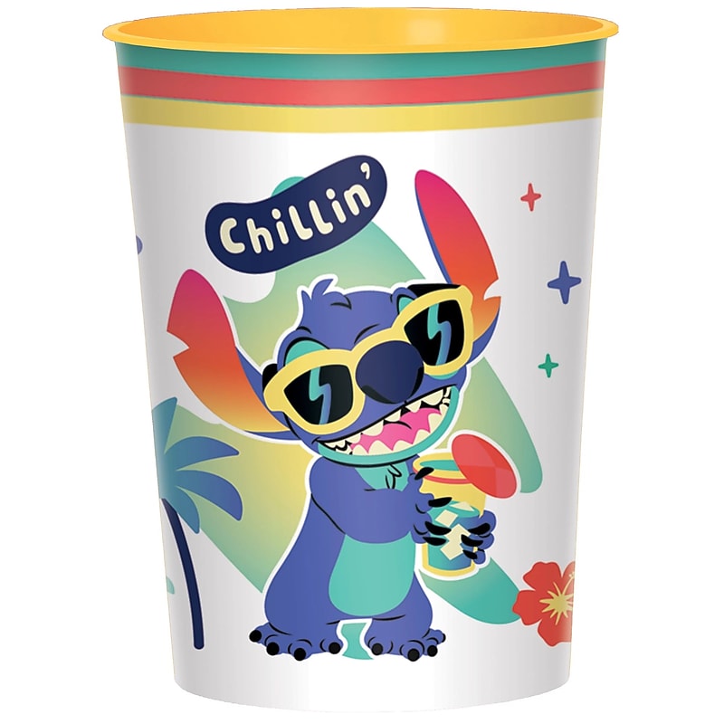 Party City Stitch Aloha Favor Cup, 16 oz.  (AM422942) image 1