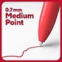 TRU RED™ Retractable Quick Dry Gel Pens, Medium Point, 0.7mm, Red, Dozen (TR54500)~#|#~6355659E-CB58-4BDD-97FACEC97750176B_sc7