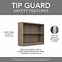 Bush Furniture Universal 30"H 2-Shelf Bookcase with Adjustable Shelf, Ash Gray Laminated Wood (WL12426)~#|#~6355C4F3-144F-412B-A64BAE19E987DED5_sc7