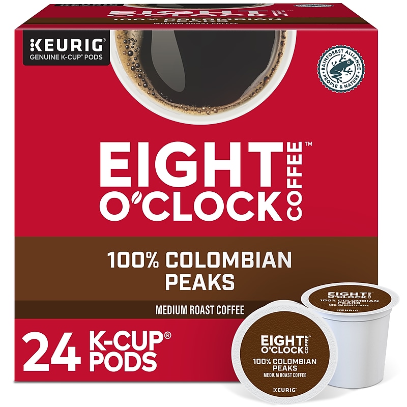 Eight O'Clock Colombian Coffee Keurig® K-Cup® Pods, Medium Roast, 24/Box (6407) image 1