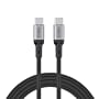 CODi 6' USB-C to USB-C Braided Nylon Charge & Sync Cable, Black (A01069)~#|#~9C4931A9-A39D-4B72-B7985CCB34368A8A_sc7
