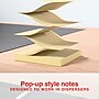 Staples Recycled Pop-up Notes, 3" x 3", Sunshine Collection, 100 Sheet/Pad, 12 Pads/Pack (S33YRP12/52563)~#|#~63578B9E-C34D-474A-B078091036818609_sc7