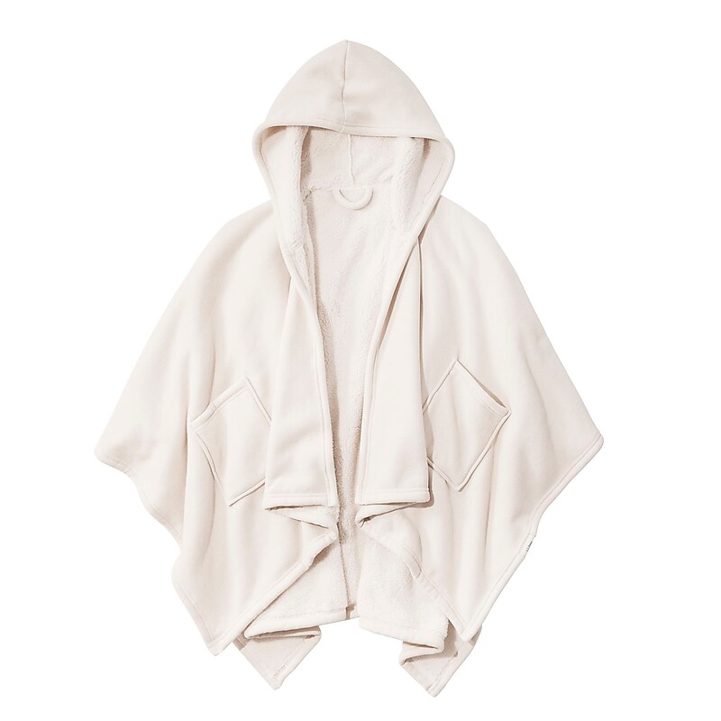 L.L.Bean Cozy Chenille Wearable Throw, Cream (1000248687) image 1