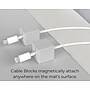 Function101 Desk Mat Pro + 2 Magnetic Cable Block Managers, 31" x 16", Gray (F101-DMPG2)~#|#~635C31BA-C997-46F2-BCA4A4BBA1E6BD49_sc7