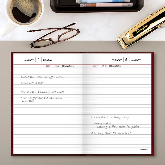 2027 AT-A-GLANCE Hardcover Diary, 5