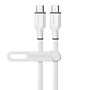 HyperGear Flexi Pro USB-C to USB-C Soft-Touch Silicone Fast Charge and Sync Cable, 15 ft., White (16054)~#|#~6361A4C1-123A-499E-BD8002CCFE84B908_sc7