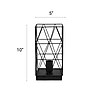 Creekwood Home Geometric Metal Cage 10" LED Table Lamp, Black (CWT-1003-BK)~#|#~6363FDAF-9AD0-4B78-B011898C2727B728_sc7