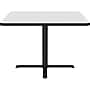 Correll Square-Shaped Dry-Erase Markerboard Cafe Table, 36" x 36", Frosty White/Black (BXT36DES-80)~#|#~6365290B-EB08-4A66-BC60411BA871C7F9_sc7