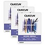 Canson Graduate 9" x 12" Mixed Media Pad, 20 Sheets/Book, 3/Bundle (MCX525008001-3)~#|#~6365F067-1841-4979-8B84E3FA032F4BEA_sc7