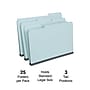 Staples 60% Recycled Heavyweight File Folders, 1/3-Cut Tab, Legal Size, Light Blue, 25/Box (ST621318)~#|#~63686020-262D-4033-8DD14862CC963B4F_sc7