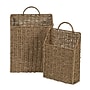 Household Essentials Rectangular Wicker Hanging Baskets, Natural, 2/Set (ML-5613)~#|#~63695CEC-3726-4875-8A18037BFF73D1E6_sc7