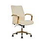 Thomasville Furniture Jolie Ergonomic Fabric Swivel Desk Chair, Cream (60068-CRM)~#|#~636C1360-37AC-4DAE-BE013CB788A15BFA_sc7