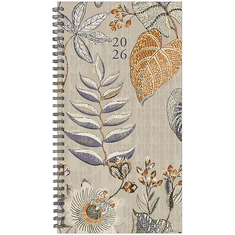 2026 Willow Creek Organic Tapestry 3.5" x 6.5"  Weekly & Monthly Planner, Paperboard Cover (57353) image 1