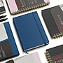 Staples Pro120 Elite™ Hardcover Journal, 5.5" x 8", Narrow Ruled, Navy Blue, 195 Pages (ST63373)~#|#~63741C92-04FD-4B8F-BEBCC5AB0AF01C36_sc7