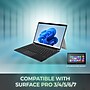Adesso Aluminum 12.9" Portable Bluetooth Keyboard Case for Surface Pro, Black (WKB-7030)~#|#~6374300B-36D0-45FC-BFDA8AC062C5BD6A_sc7