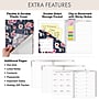 2027 Excello Brands Essential Pro Planner 8.5" x 11" Calendar Year Weekly & Monthly, Hardcover, Small Navy Floral~#|#~63752187-96F3-4D26-A33256ADCC1C9A30_sc7