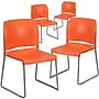 Flash Furniture HERCULES Series Plastic Contoured Stacking Chair, Orange, 4/Pack (4RUT238AOR)~#|#~6378B392-B611-41D7-98EAAA1F8B2A79D3_sc7