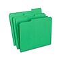 Staples Reinforced File Folders, 1/3-Cut Tab, Letter Size, Green, 100/Box (ST508960-CC)~#|#~6379DE0C-4857-4DCE-B2FAA18342C9A710_sc7