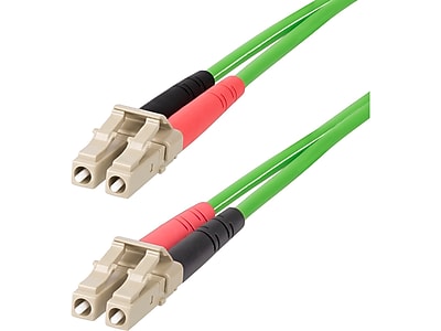 StarTech 15m (49.2ft) LC to LC (UPC) Duplex OM5 Multimode Fiber Optic Patch Cable, 50/125, Green (LCLCL-15M-OM5-FIBER) Simolary simolary.com