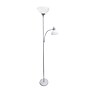 Creekwood Home Essentix 71.5" Silver Metal 2 Light Mother Daughter Floor Lamp with Round Shades (CWF-3000-SL)~#|#~637D2AD1-9A6C-4C5D-964D6E0A762391E8_sc7