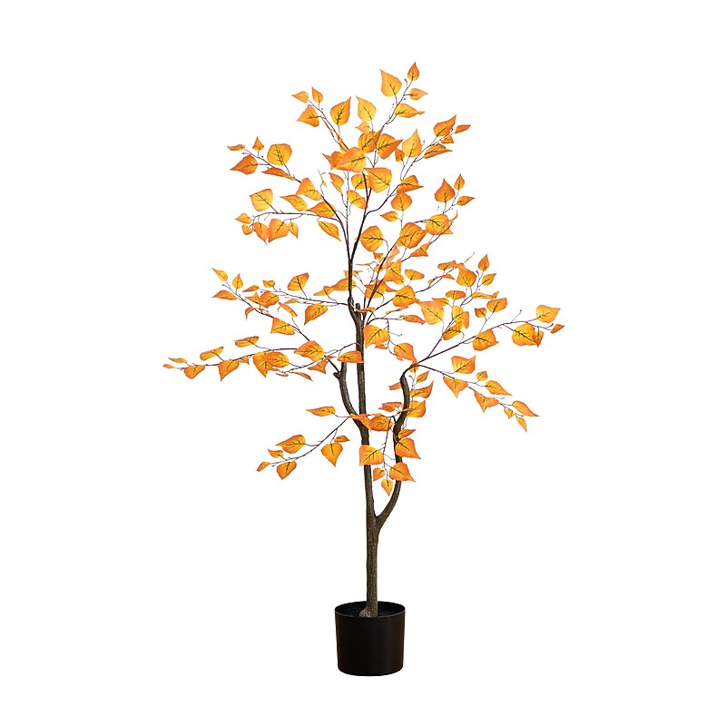 Nearly Natural 4' Autumn Birch Leaf Artificial Fall Tree (T4731) image 1