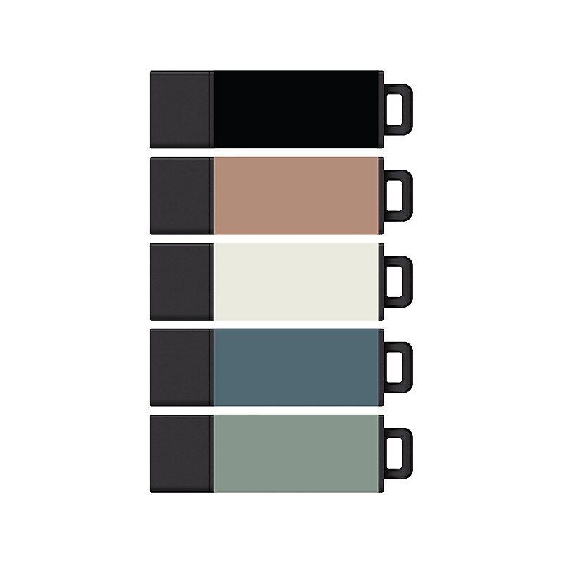 Centon Datastick Pro2 32GB Flash Drives, Assorted Colors, 5/Pack (C1-U2P022-32G-5) image 1