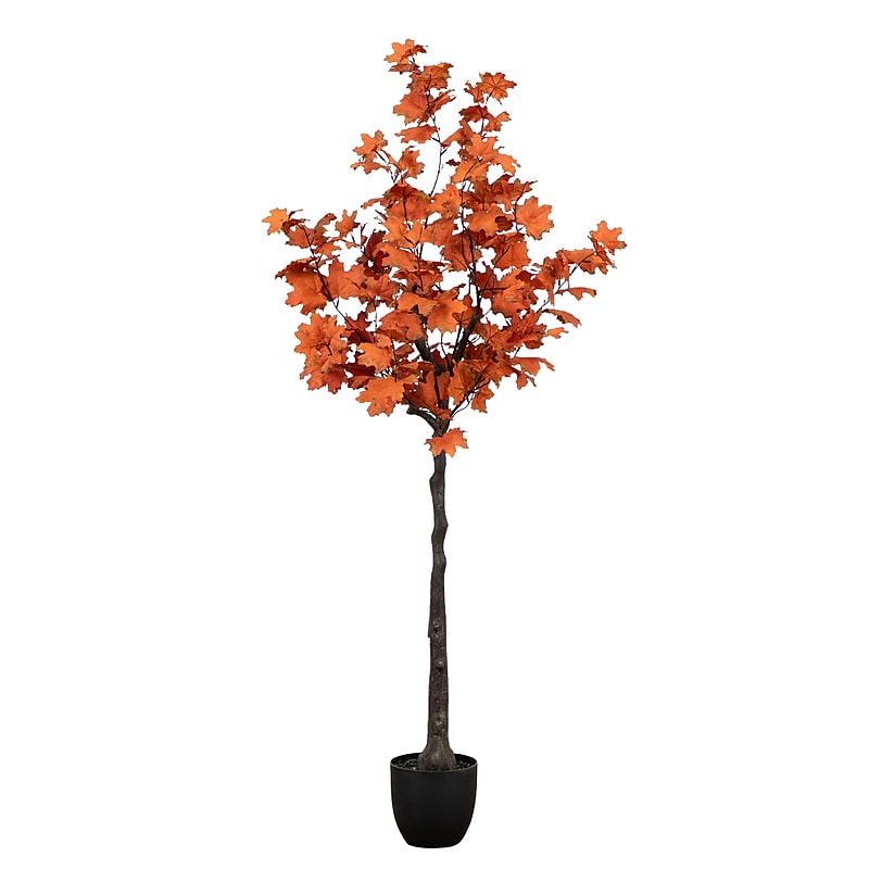Nearly Natural 5' Autumn Rustic Maple Artificial Fall Tree (T4821) image 1