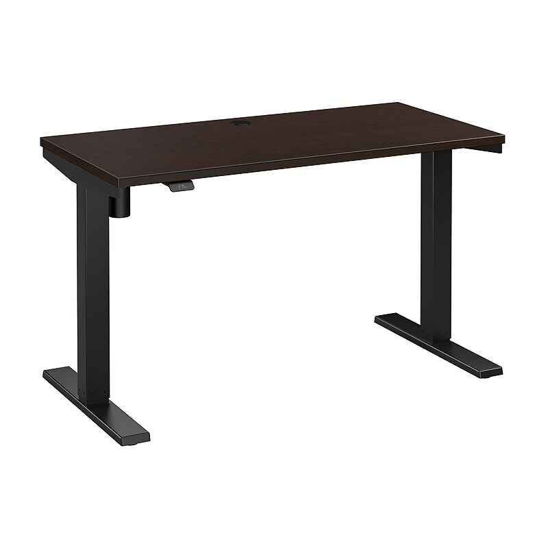 Bush Business Furniture Move 40 Series 48"W Electric Adjustable Standing Desk, Mocha Cherry/Black (M4S4824MRBK) image 1