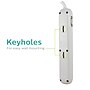 Philips 6-Outlet Surge Protector, 720J, 4 ft. Braided Cord, White (SPC3064WET1/37)~#|#~63821A8F-E02F-49EC-BF59DB7F2DDFCA37_sc7