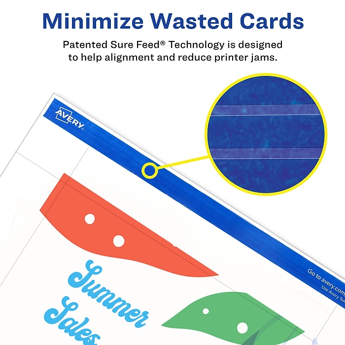 Avery Postcards, Matte White, 4