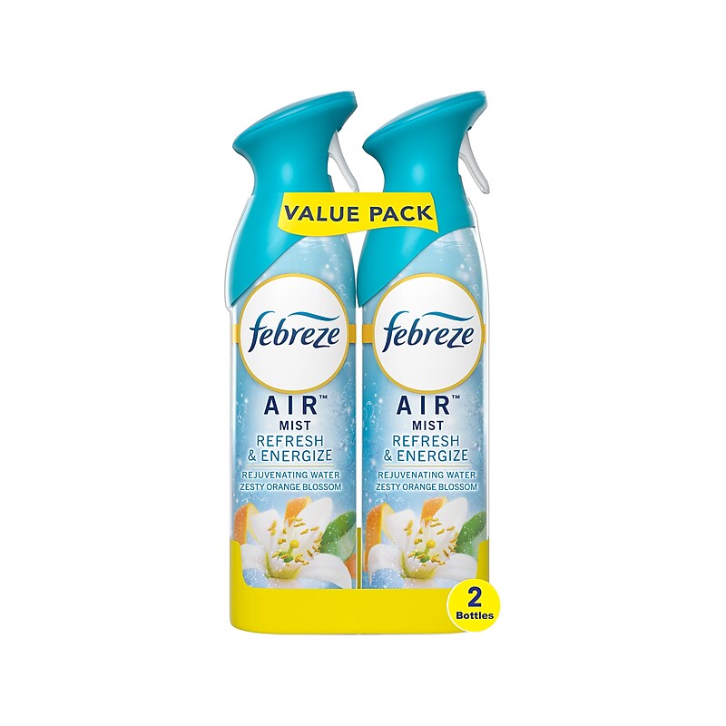 Febreze Air Freshener Aerosol, Refresh & Energize Scent, 8.8 fl. oz., 2/Pack (10192) image 1