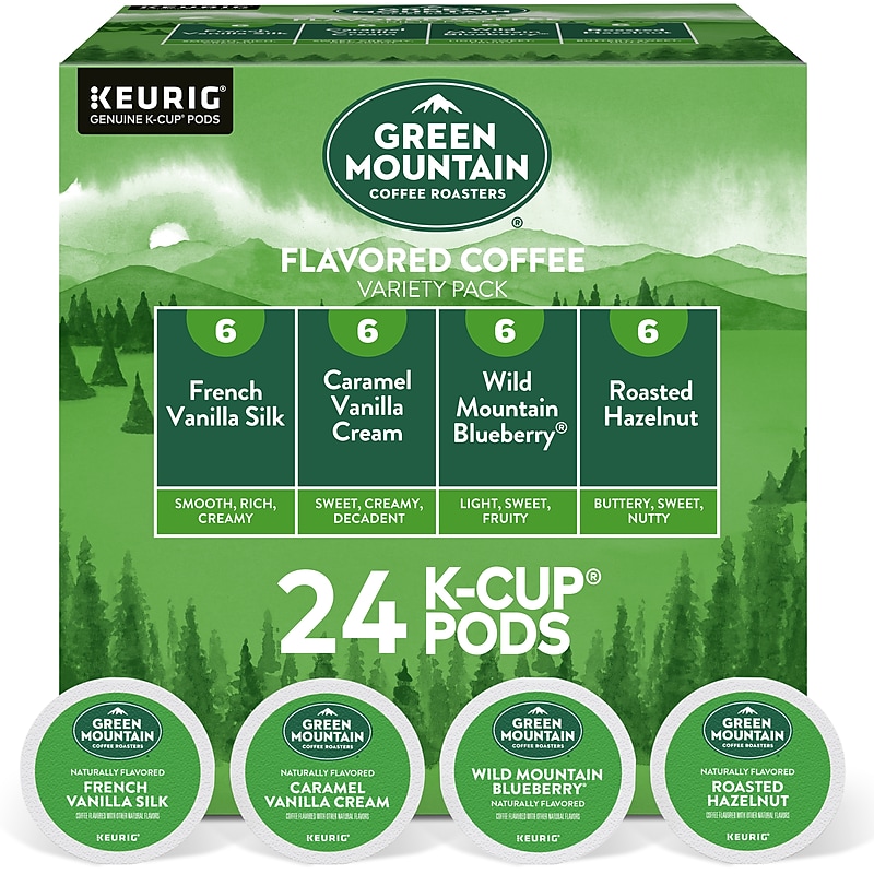 Green Mountain Variety Pack Coffee Keurig® K-Cup® Pods, Light Roast, 24/Box (5000374160) image 1