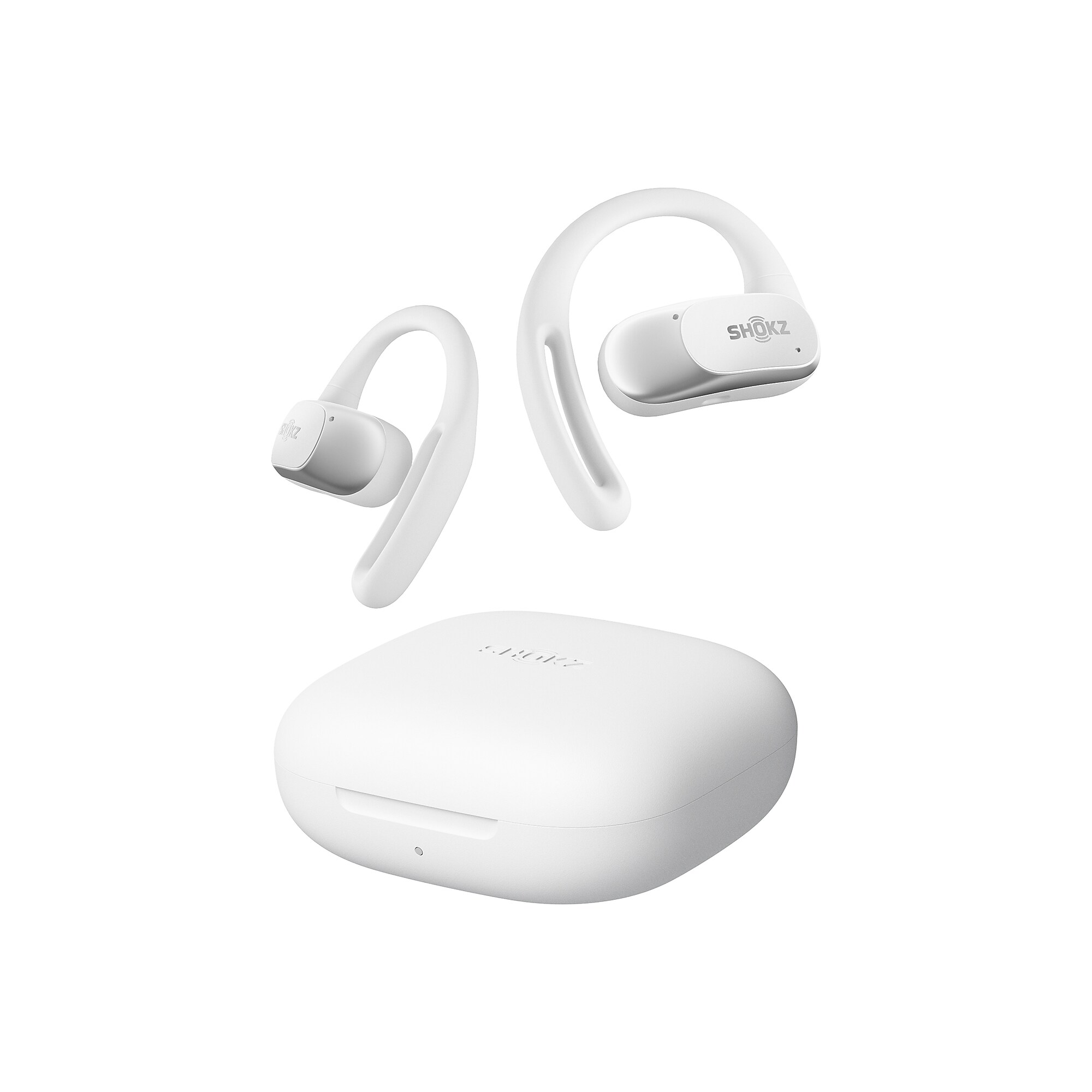 Shokz OpenFit Air Wireless Active Noise Canceling Earbuds, Bluetooth, White (VXLT511GTWT) Sansujyuku sansujyuku.com