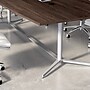 Bush Business Furniture 72"W x 36"D Boat Shaped Conference Table, Black Walnut/Cool Gray Metallic (99TBM72BWSVK)~#|#~639119E2-7296-4E22-AD6C6234239E56AA_sc7