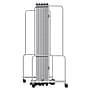 National Public Seating Robo Series 11-Panel Folding Mobile Room Divider, 72"H x 256"W, Blue Fabric (RDG6-11PT04)~#|#~63914505-C4B9-4018-85F143500A6E40A2_sc7