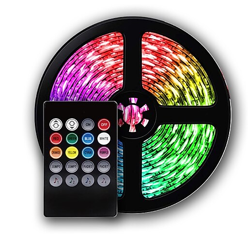 LAX Gadgets LED Strip Lights, 20 ft.