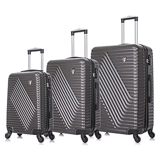 TUCCI COLPI 3-Piece Hardside Luggage Set with Spinner Wheels