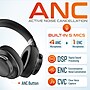 Delton M201 Wireless Active Noise Cancelling Bluetooth Stereo Business Computer Headset, Black (DBHM201D) ~#|#~63991637-25BC-43C2-932042FDCA8168E3_sc7
