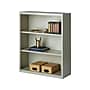 Hirsh HL8000 Series 42"H 3-Shelf Bookcase with Adjustable Shelves, Light Gray Steel (21991)~#|#~639C9AFB-91FB-4CB0-9C2823B2495AF8C3_sc7